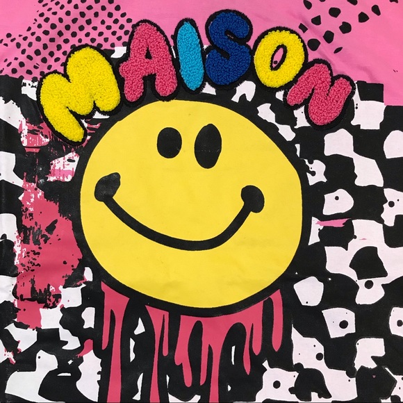 Men’s pink “Trippy Checkered” shirt. Sizes Medium, Large, XL, and XXL. - Picture 4 of 4